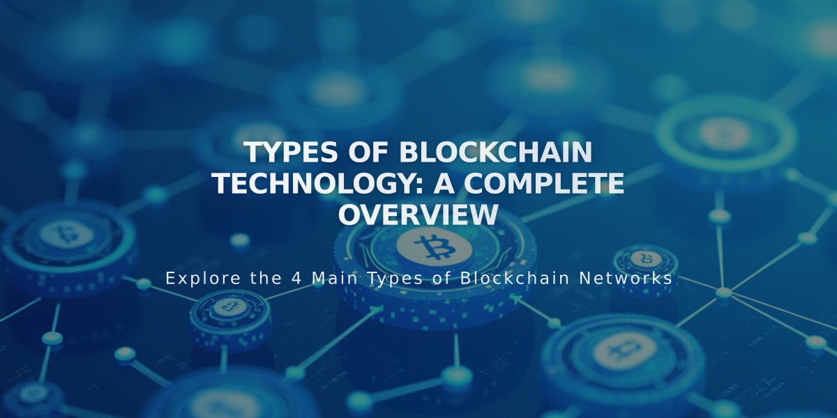 Different Types of Blockchain Networks: Understanding Public, Private, and Hybrid Systems