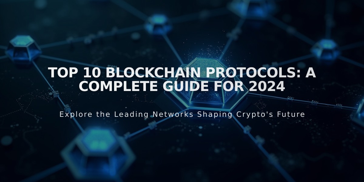 Top 10 Blockchain Protocols: A Complete Guide for 2024